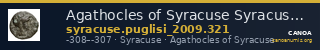 Agathocles of Syracuse Syracuse Puglisi 2009 321 — CANOA