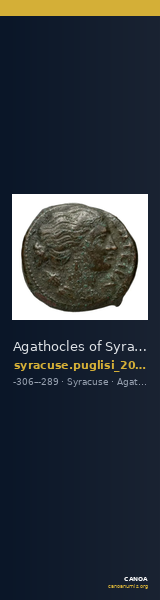 Agathocles of Syracuse Syracuse Puglisi 2009 322 — CANOA