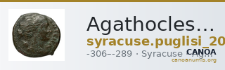 Agathocles of Syracuse Syracuse Puglisi 2009 322 — CANOA