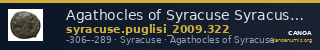 Agathocles of Syracuse Syracuse Puglisi 2009 322 — CANOA