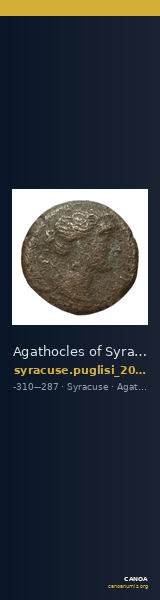 Agathocles of Syracuse Syracuse Puglisi 2009 323-324 — CANOA