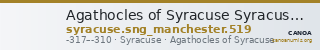 Agathocles of Syracuse Syracuse SNG Manchester 519 — CANOA