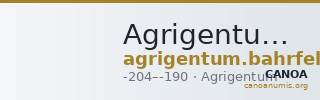 Agrigentum Bahrfeldt 1904 10 — CANOA