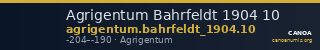Agrigentum Bahrfeldt 1904 10 — CANOA