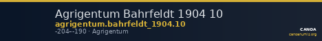 Agrigentum Bahrfeldt 1904 10 — CANOA