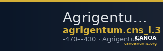Agrigentum Calciati 1983 3 — CANOA
