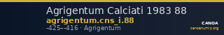 Agrigentum Calciati 1983 88 — CANOA