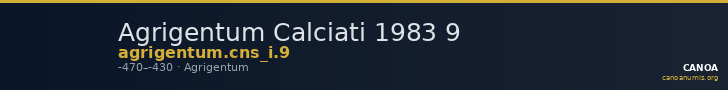 Agrigentum Calciati 1983 9 — CANOA