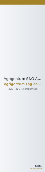 Agrigentum SNG ANS 1001 — CANOA