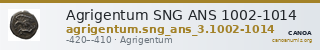 Agrigentum SNG ANS 1002-1014 — CANOA