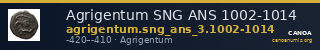 Agrigentum SNG ANS 1002-1014 — CANOA
