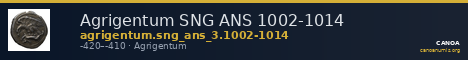 Agrigentum SNG ANS 1002-1014 — CANOA