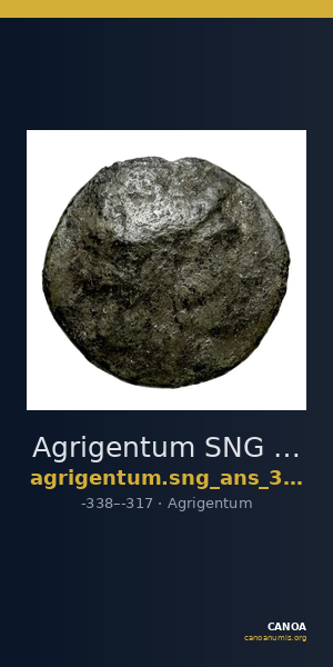 Agrigentum SNG ANS 1109 — CANOA