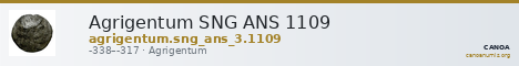 Agrigentum SNG ANS 1109 — CANOA