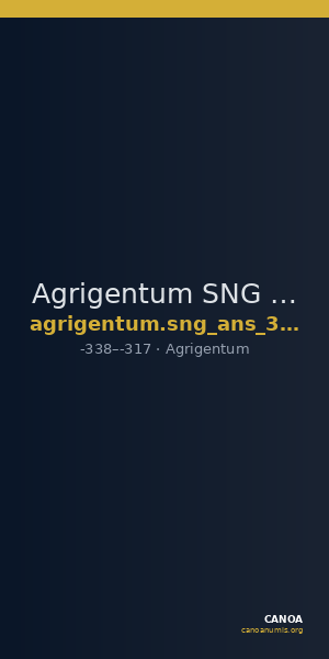 Agrigentum SNG ANS 1110 — CANOA