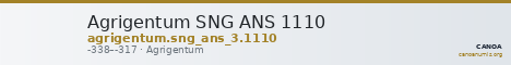 Agrigentum SNG ANS 1110 — CANOA