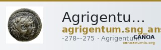 Agrigentum SNG ANS 1111-1112 — CANOA