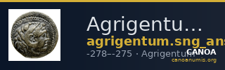 Agrigentum SNG ANS 1111-1112 — CANOA