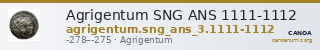 Agrigentum SNG ANS 1111-1112 — CANOA