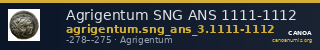 Agrigentum SNG ANS 1111-1112 — CANOA