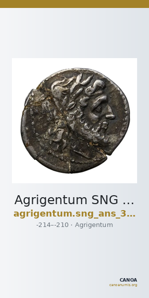 Agrigentum SNG ANS 1135-1137 — CANOA
