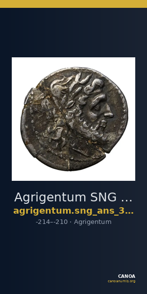 Agrigentum SNG ANS 1135-1137 — CANOA