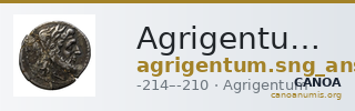 Agrigentum SNG ANS 1135-1137 — CANOA