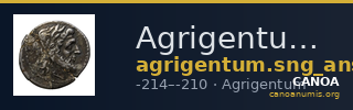 Agrigentum SNG ANS 1135-1137 — CANOA