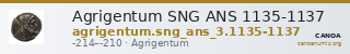 Agrigentum SNG ANS 1135-1137 — CANOA