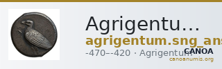 Agrigentum SNG ANS 964 — CANOA