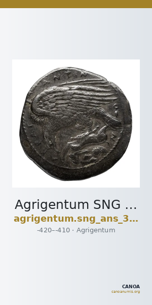 Agrigentum SNG ANS 985 — CANOA