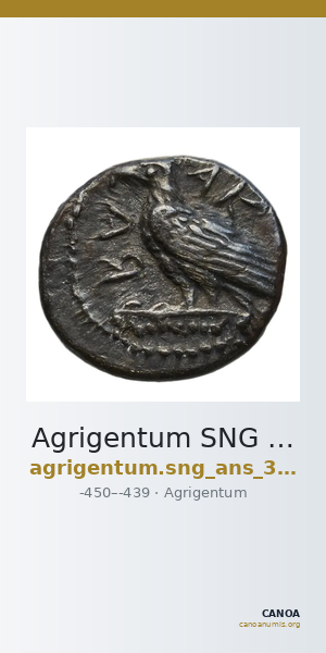 Agrigentum SNG ANS 989-995 — CANOA