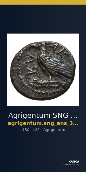Agrigentum SNG ANS 989-995 — CANOA