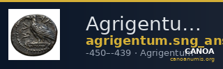 Agrigentum SNG ANS 989-995 — CANOA