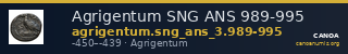 Agrigentum SNG ANS 989-995 — CANOA