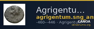 Agrigentum SNG ANS 996-997 — CANOA