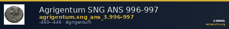 Agrigentum SNG ANS 996-997 — CANOA