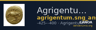 Agrigentum SNG ANS 998 — CANOA