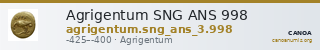 Agrigentum SNG ANS 998 — CANOA
