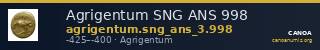 Agrigentum SNG ANS 998 — CANOA