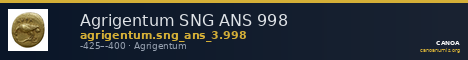 Agrigentum SNG ANS 998 — CANOA