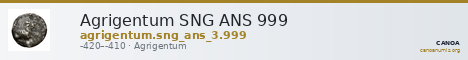 Agrigentum SNG ANS 999 — CANOA