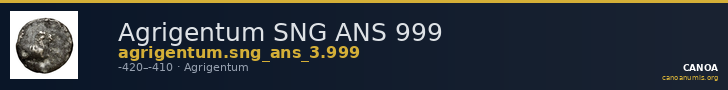 Agrigentum SNG ANS 999 — CANOA