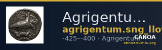 Agrigentum SNG Lloyd 817-818 — CANOA