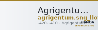 Agrigentum SNG Lloyd 829 — CANOA