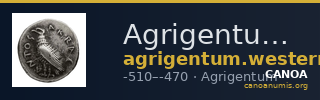 Agrigentum Westermark 2018 didrachms_groupe_I-IV — CANOA