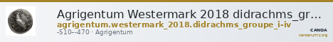Agrigentum Westermark 2018 didrachms_groupe_I-IV — CANOA