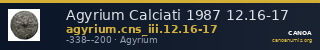 Agyrium Calciati 1987 12.16-17 — CANOA