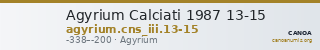 Agyrium Calciati 1987 13-15 — CANOA