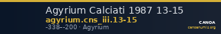 Agyrium Calciati 1987 13-15 — CANOA
